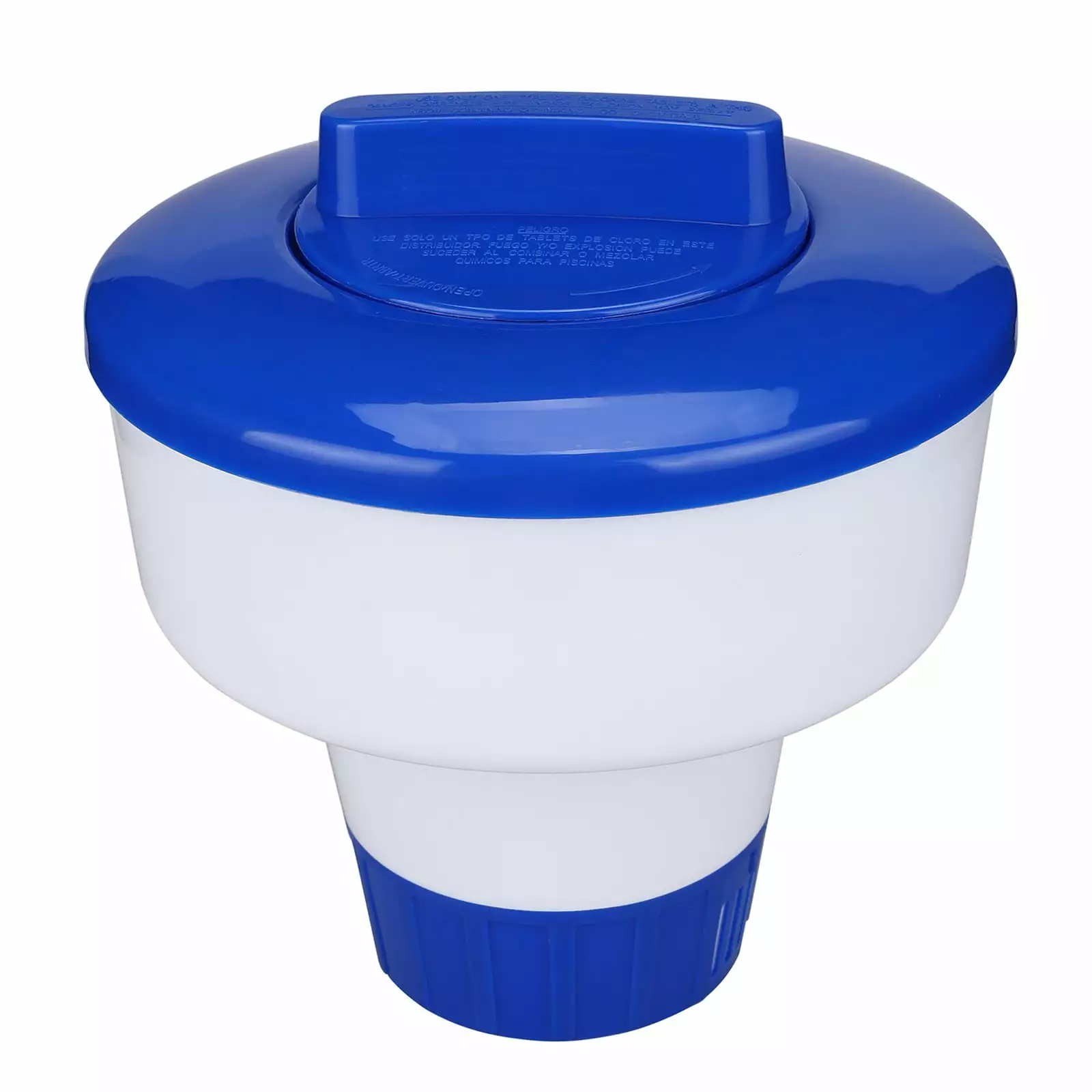 NANDIYNZHI Clearance Blue Large Floating Swimming Pool Cleaner Deluxe White 8 Dispenser