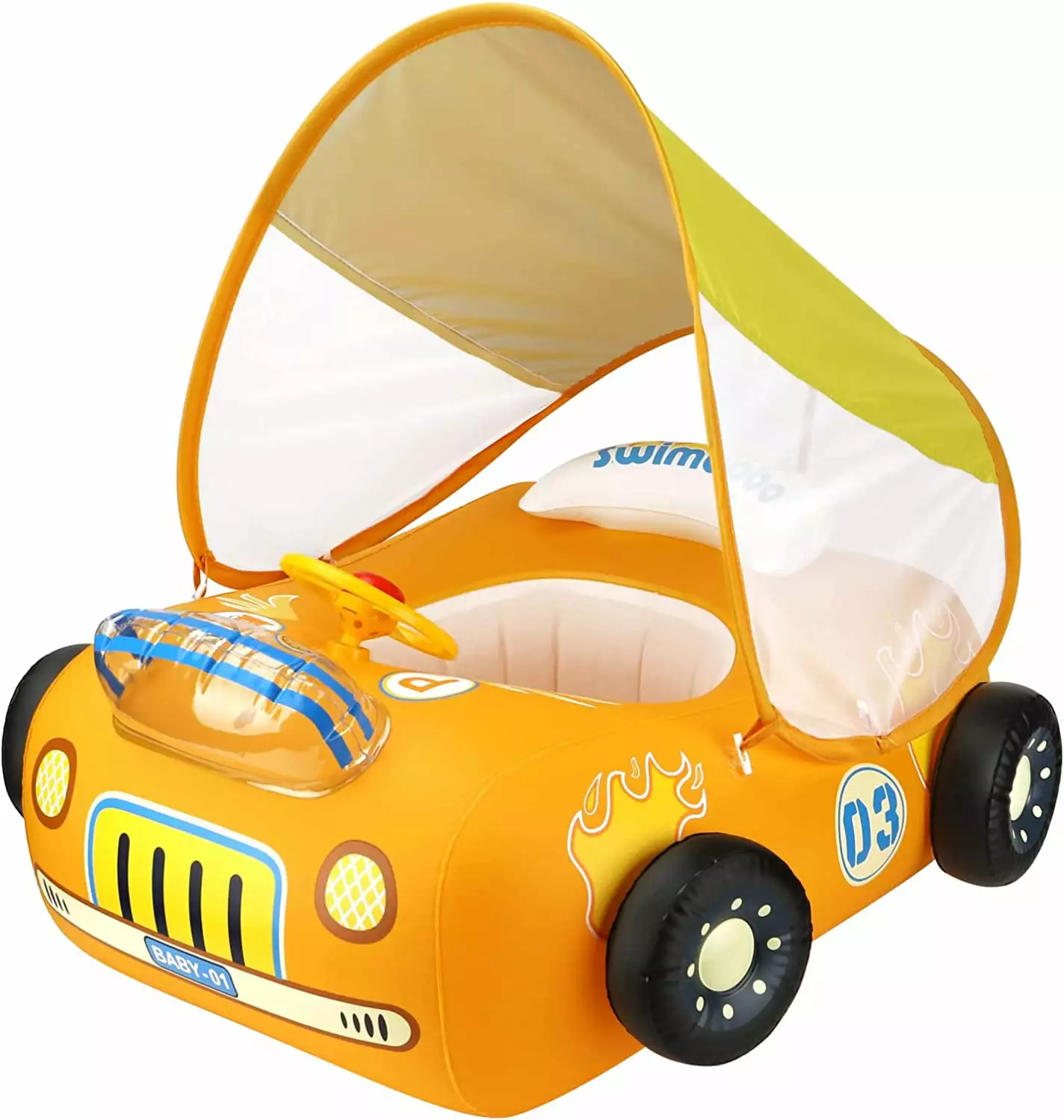 Swimbobo Baby Swimming 3D Car Boat Shape Pool Float Inflatable Kids Summer