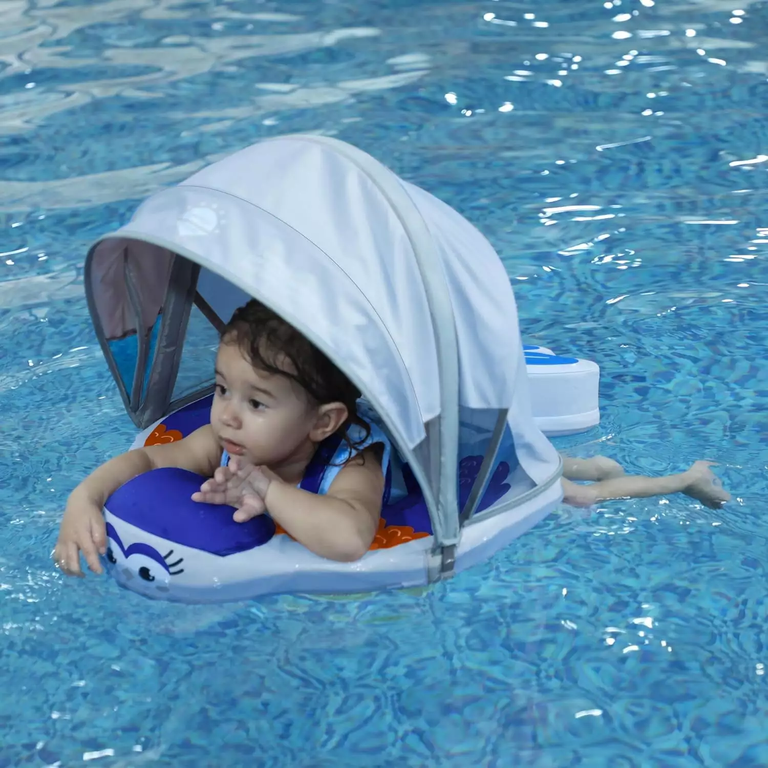 Mambobaby Float Canopy Non Inflatable Sun Protection Baby Swimming Float Tail