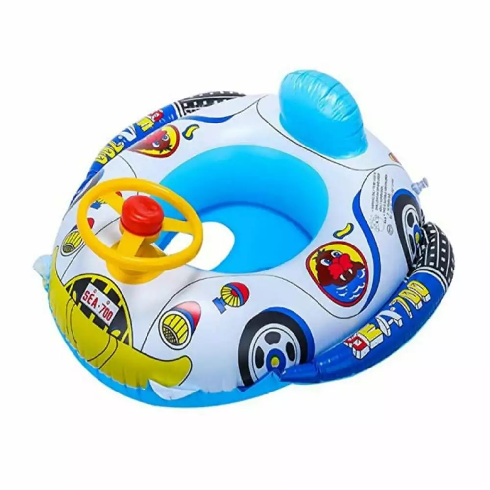 Swim Safe Baby Kids Swimming Inflatable Ring - Safety Seat Float Raft Pool and Bathtub Toy