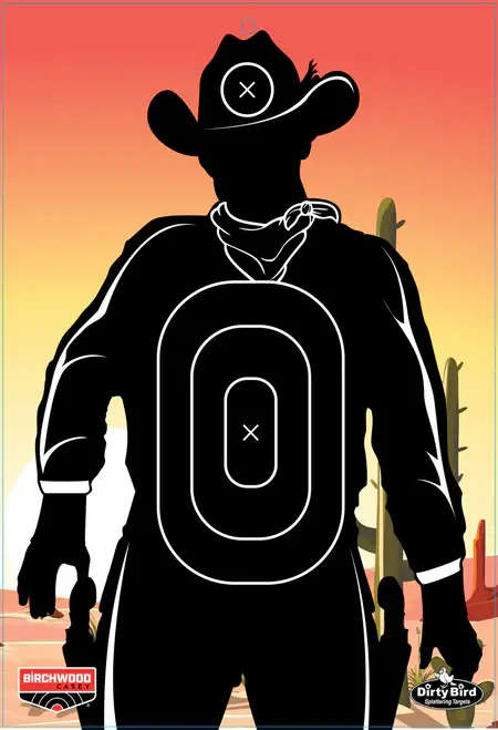 Birchwood Casey 12" X 18" Gunslinger Skyline Unclean Bird Target