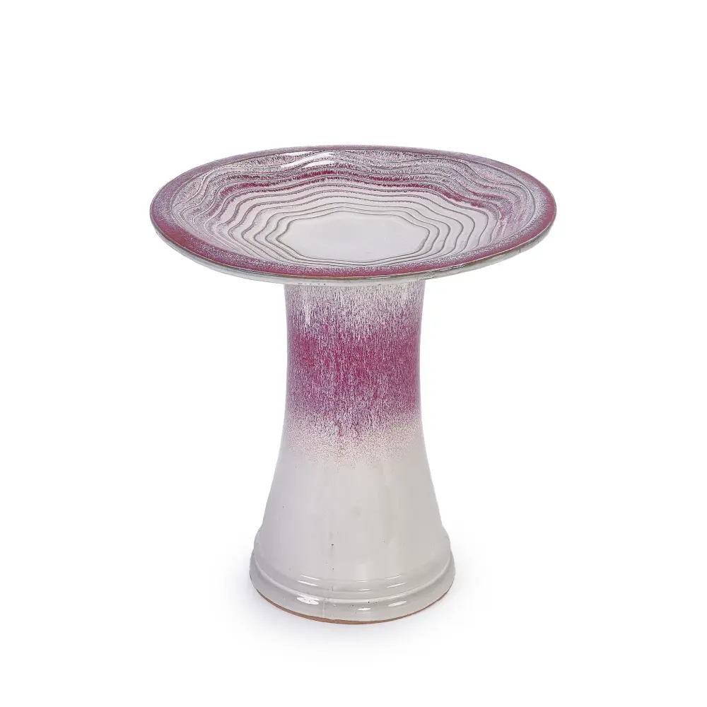 Birdbath Patio, Garden - Pearl / Pink