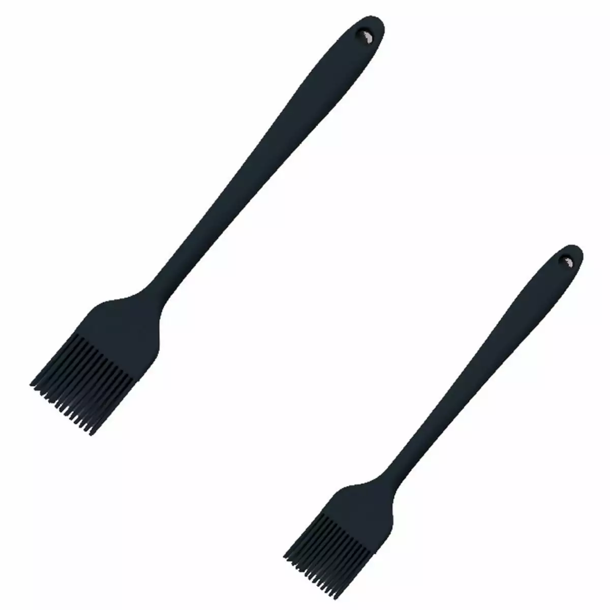 Pack 2 Food Grade Silicone Baking Brushes Heat-Resistant Kitchen Pastry BBQ Charcoal Grill Rarida