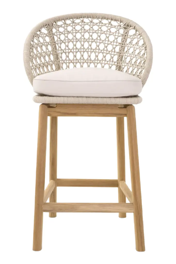Cream Weave Outdoor Counter Stool Eichholtz Trinity