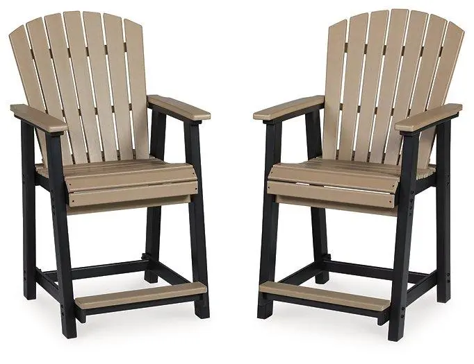 Fairen Trail Outdoor Counter Height Bar Stool Set 2 Durable Patio Furniture