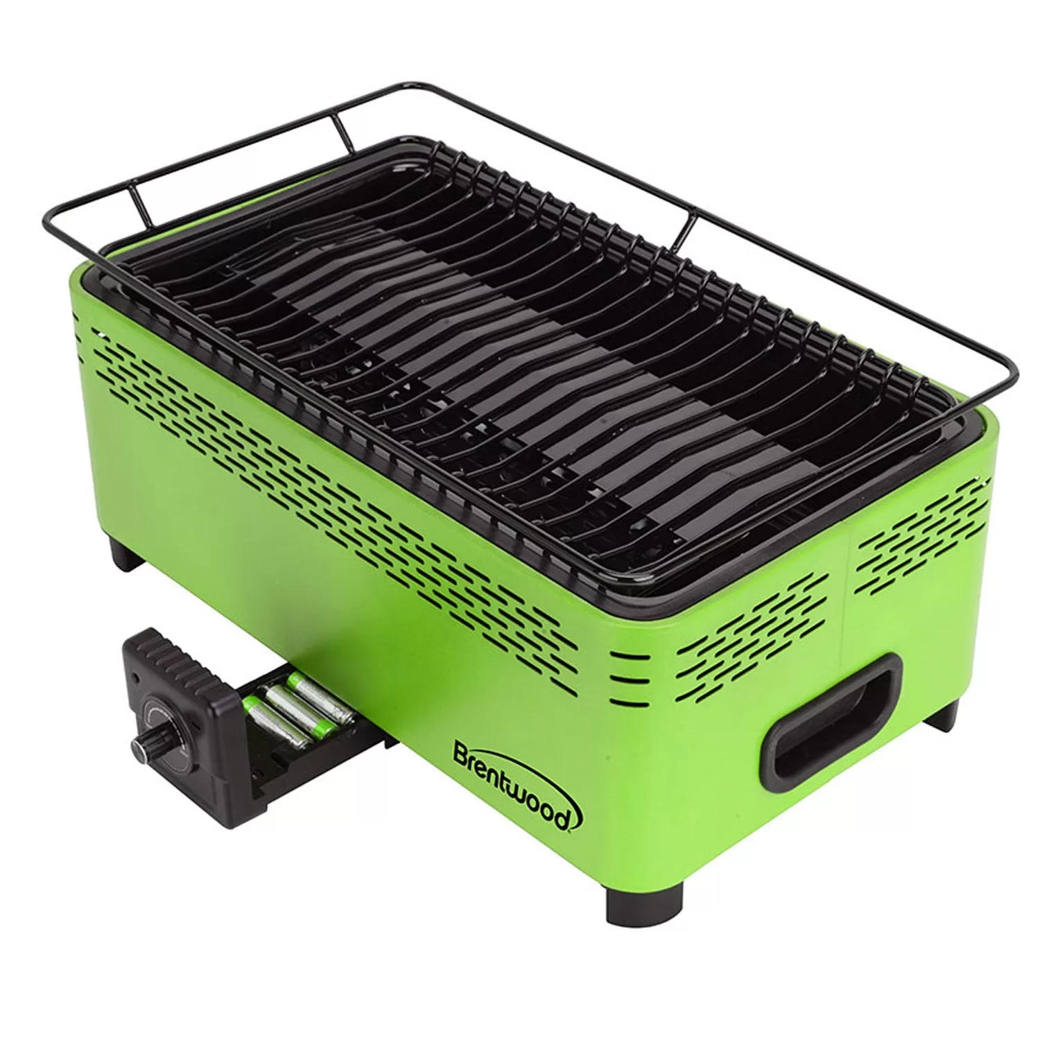 Brentwood BBF-31G Non-Stick Dishwasher Safe Portable Outdoor Barbecue Green