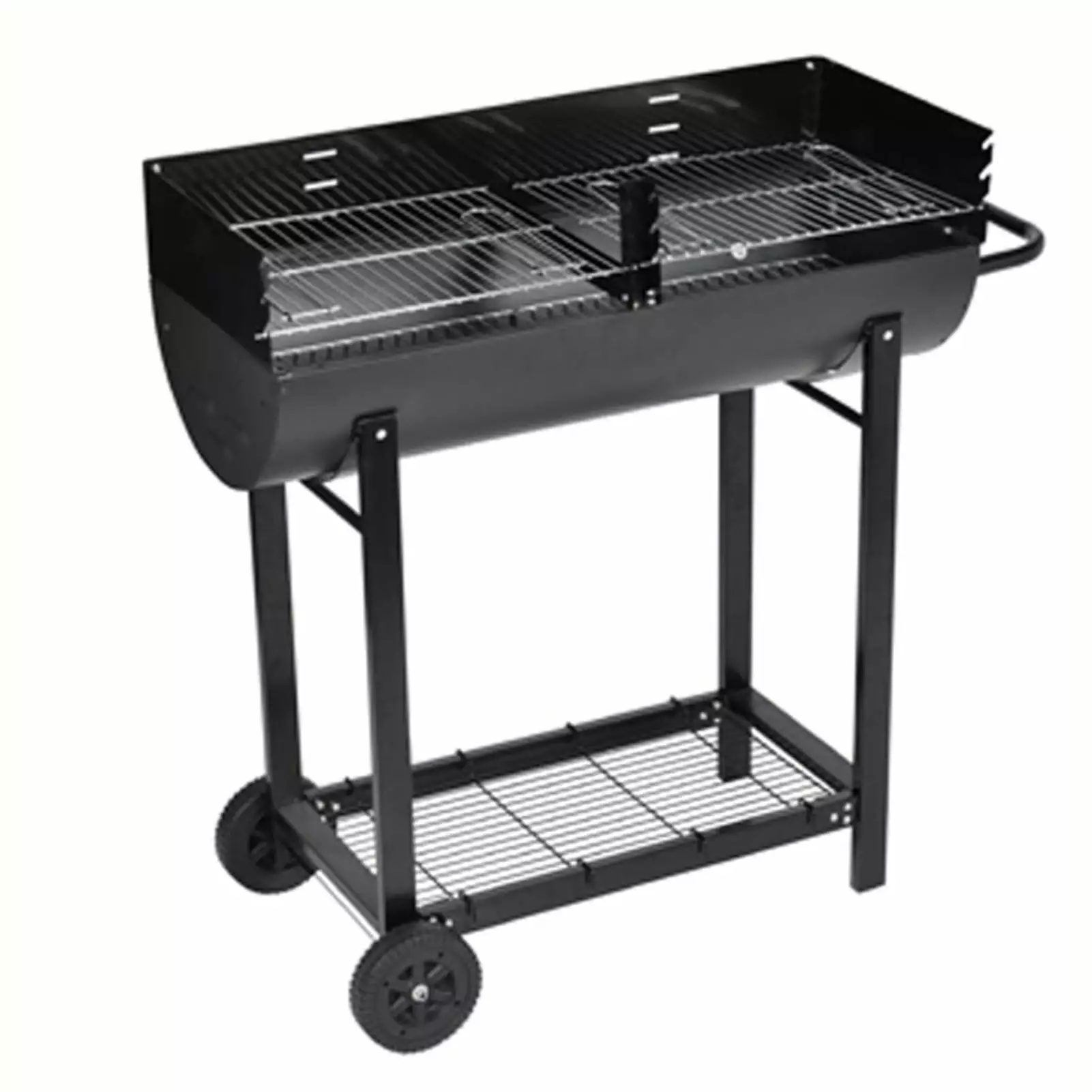 Suzicca Half Barrel BBQ Grill Outdoor Cooking and Backyard Parties ammoon