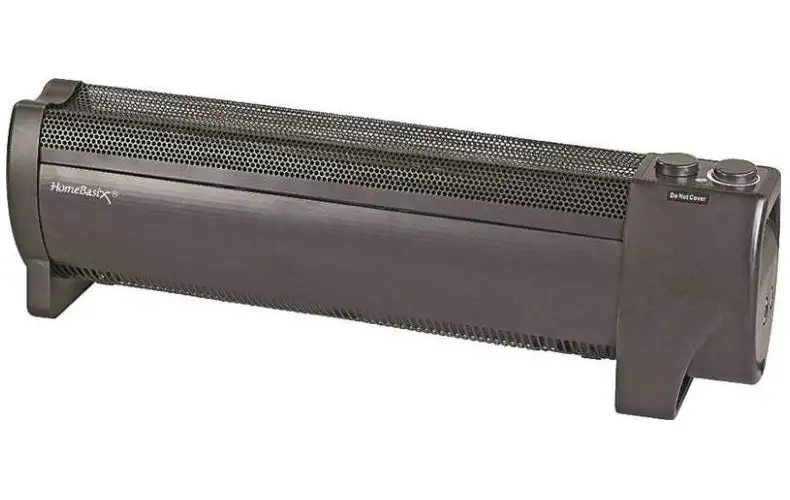 PowerZone DL11 Electric Baseboard Heater 500/1000W 2-Heat Settings Black