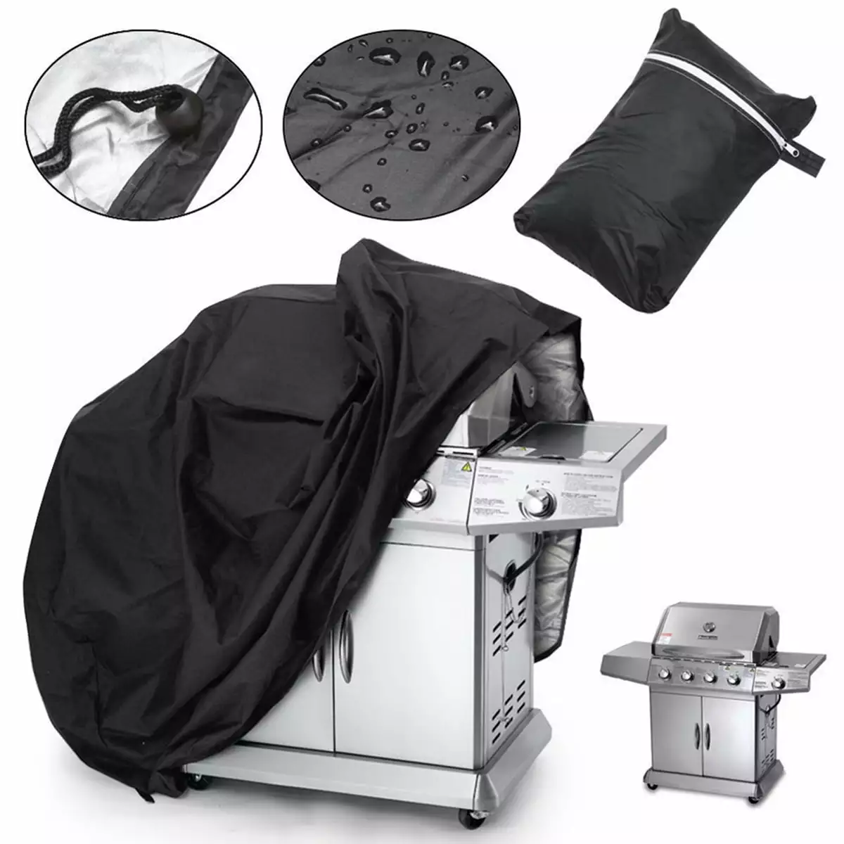 210D Barbecues Accessories Waterproof Outdoor Case Grill Cover Grills Griddle Heavy Dustpans Covers Shangfeng