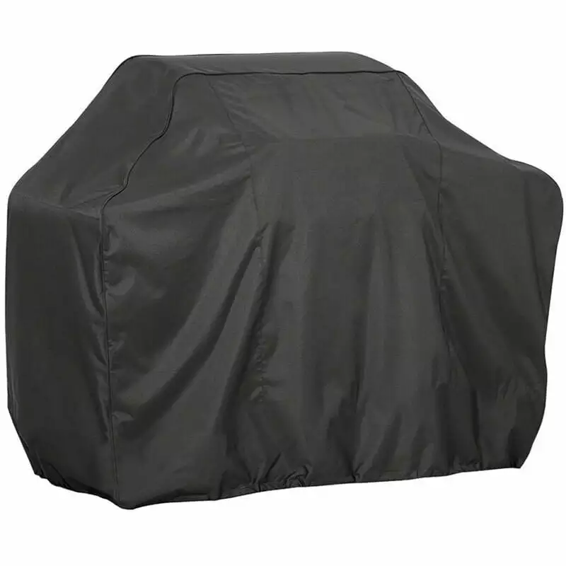 XUHOG BBQ Grill Cover 210D Oxford Fabric Waterproof Durable 145x61x117cm Black Silver