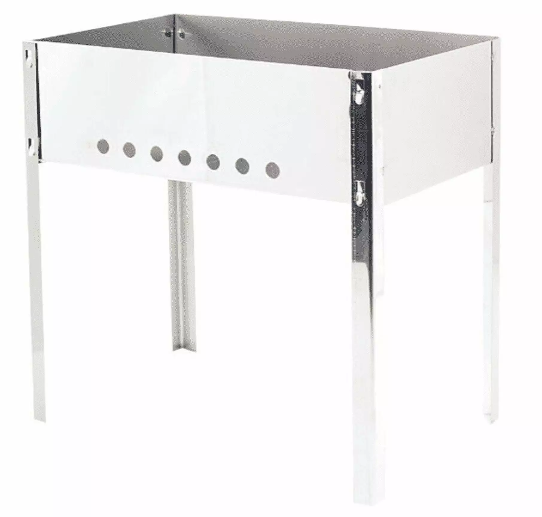 Travel-friendly Stainless Steel Barbecue Mangal Smoker BBQ 25.5x10 Shashlyk UKRAINE