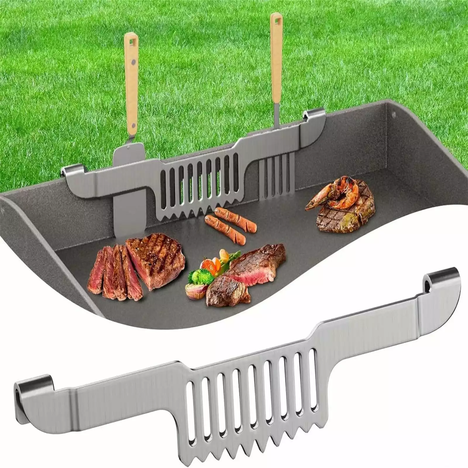 Stainless Steel Griddle Spatula Holder Grease Scraper Blackstone Flat Top Grills SRSTRAT