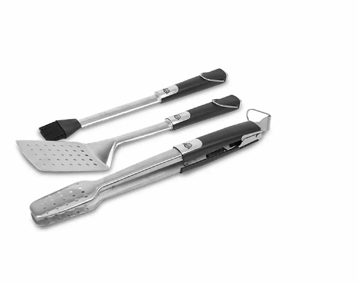 Pit Boss Soft Touch 3-Piece BBQ Set Stainless Steel Grilling Tools