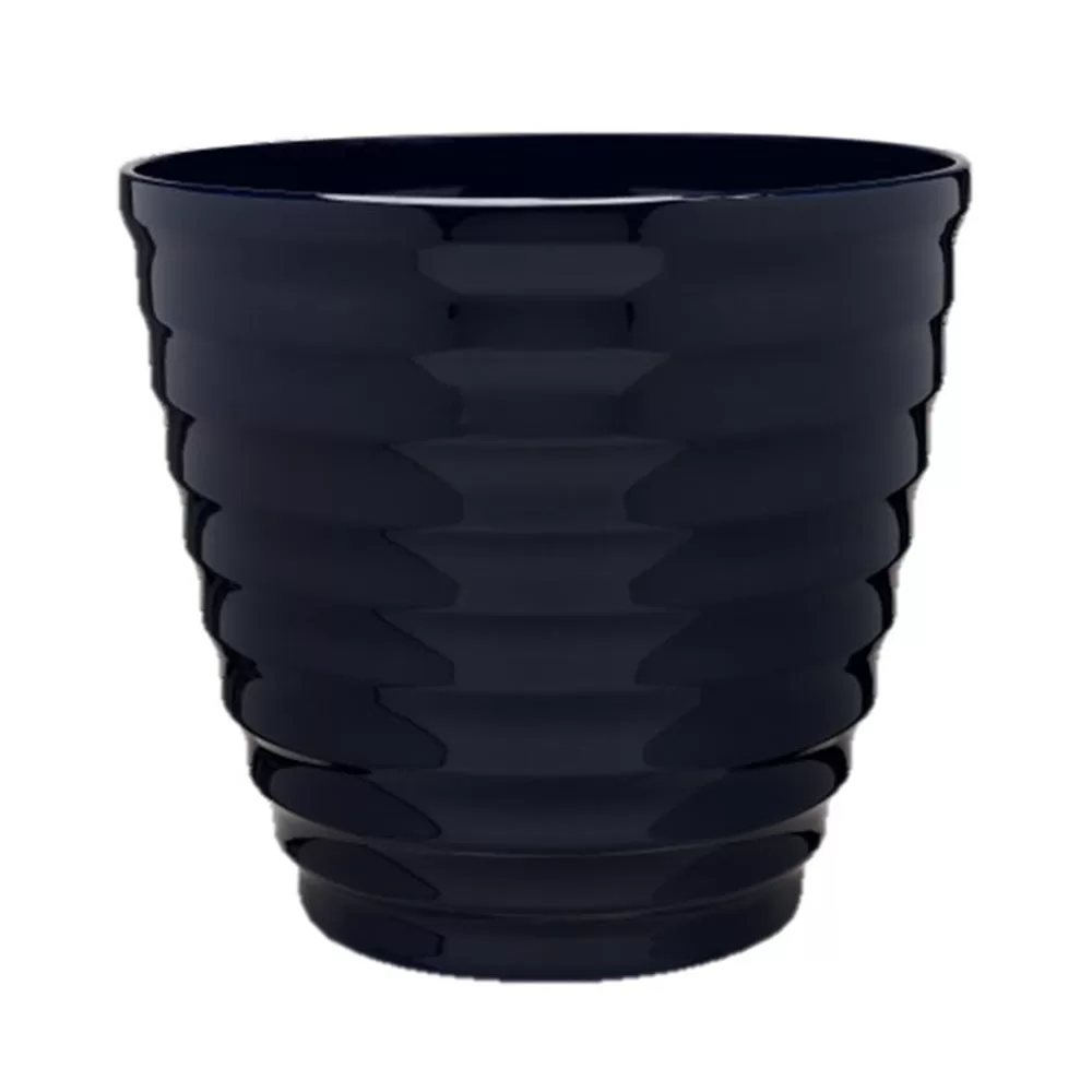 Southern Patio HDR-064756 Navy Round Beehive Planter 14 Inch Garden Decor