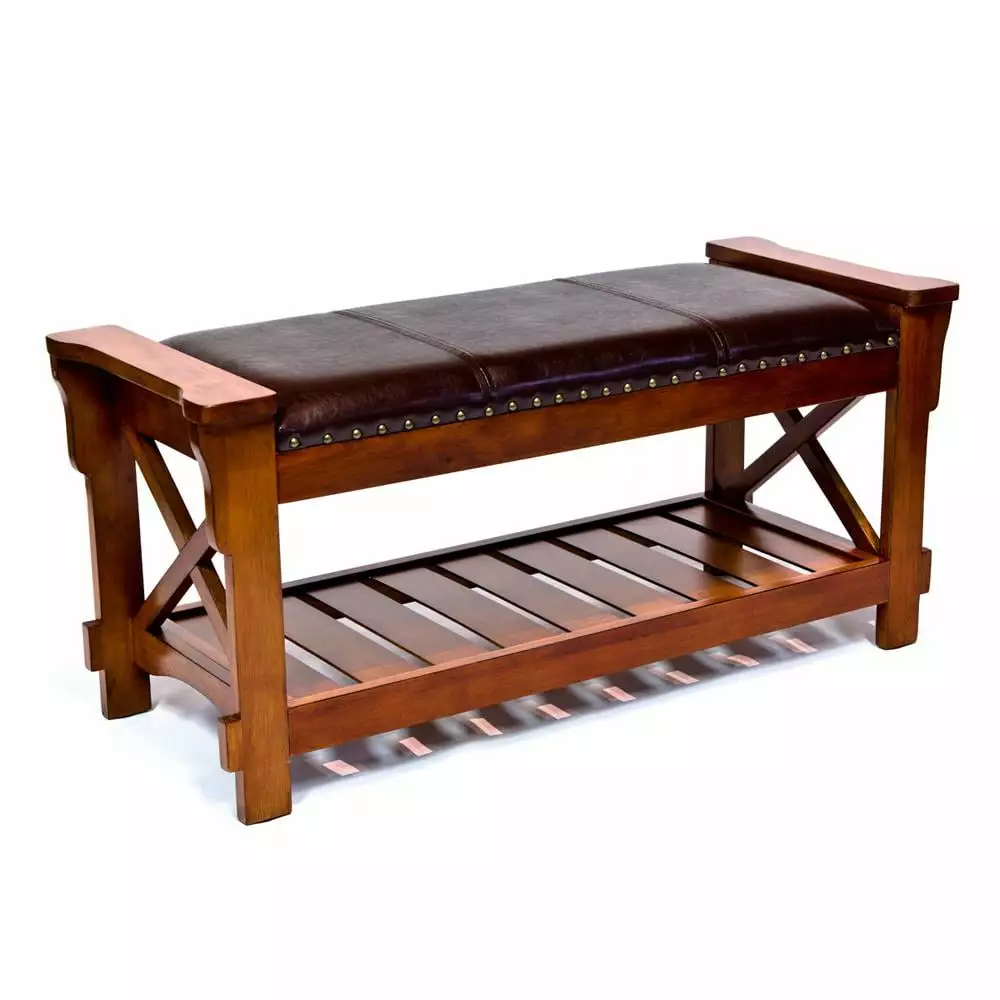 All Things Cedar Storage Bench Black Outdoor Furniture Weather-Resistant Finish Ottomans