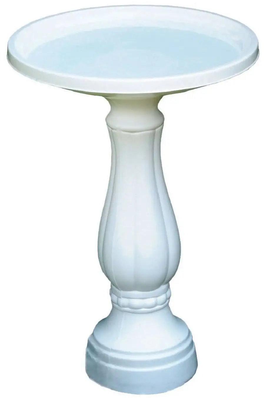 Bloem Classic Promo Bird Bath Pedestal 10 Inch White Outdoor Garden Decor