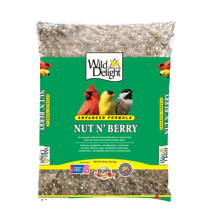 Wild Delight Nut N Berry Wild Bird Food 20lb Sunflower Kernels