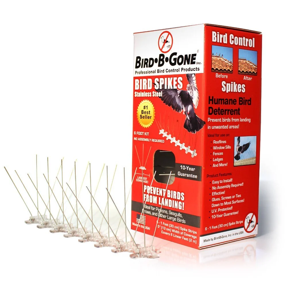Bird B Gone MM2001-5/6 Bird Repelling Spikes 5 x 6 ft Deterrent Kit
