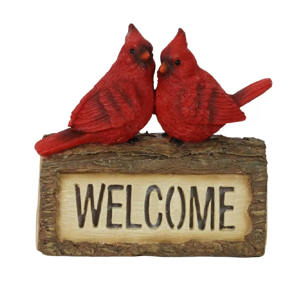 Exhart 71483-RS Cardinal Garden Statue Resin Bird Lovers