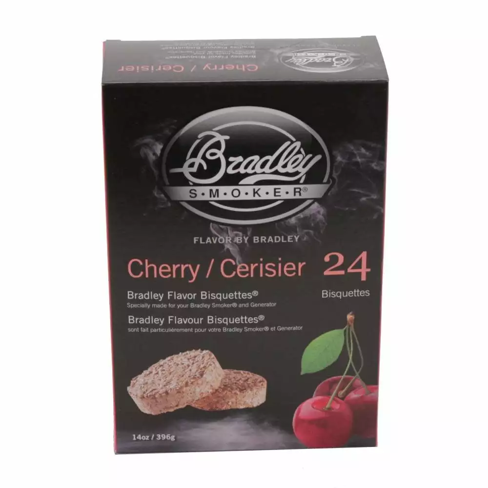 Bradley Smoker 24-Pack Cherry Bisquettes Smoking and BBQ