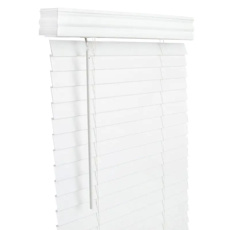 Living Accents Faux Wood 2 . Blinds 36 . W X 60 . H White Cordless