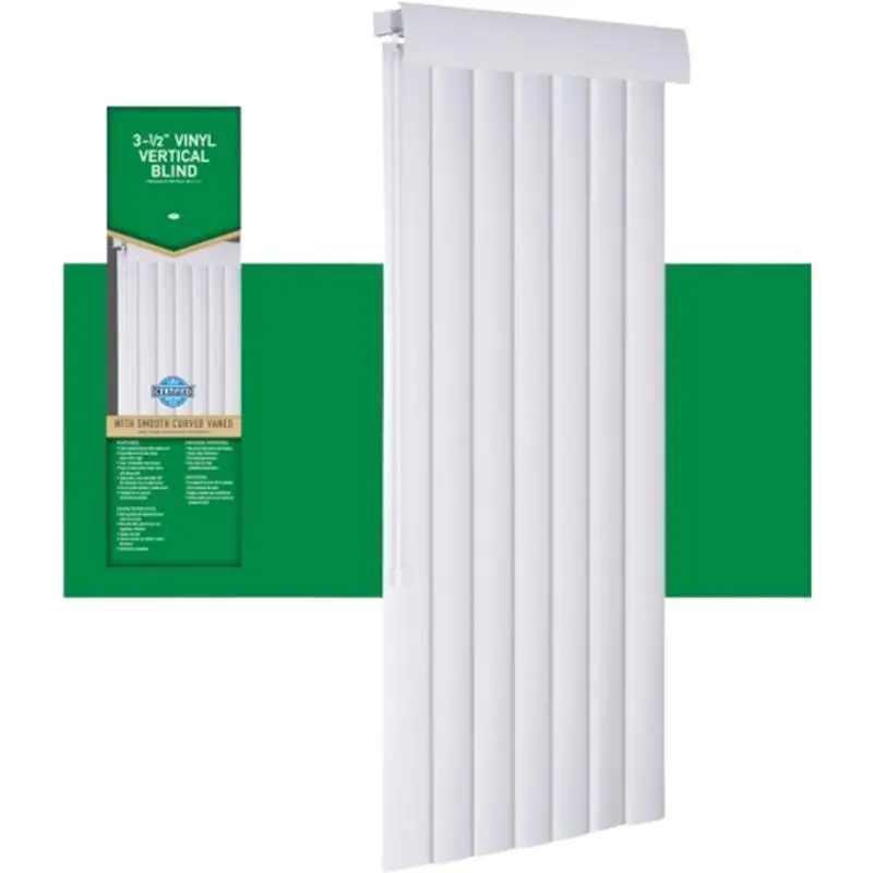 Living Accents Vinyl 3-1/2 . Blinds 78 . W x 84 . H Alabaster Pack 2