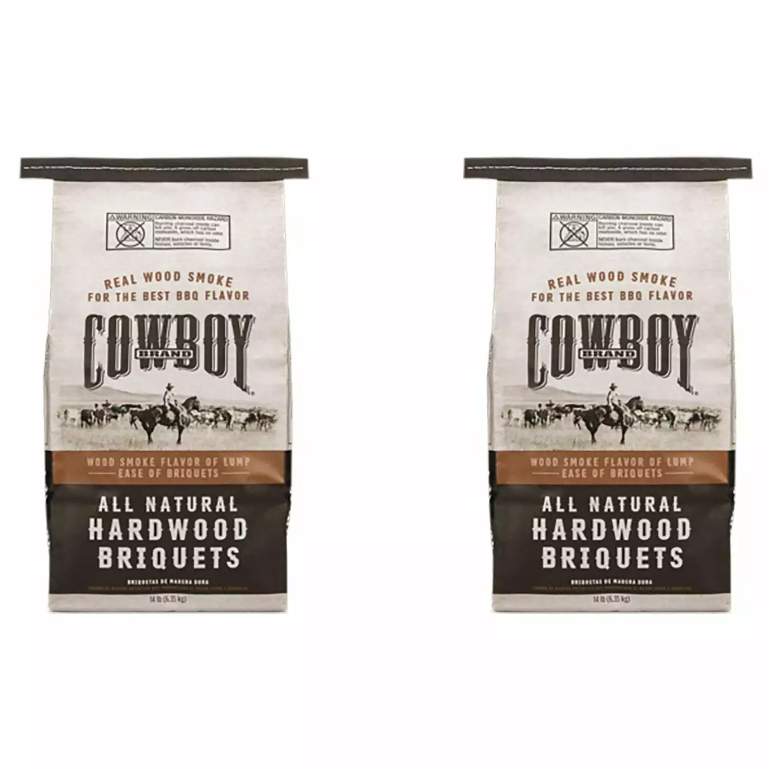CLkPde 14 Pound All Natural Hardwood BBQ Charcoal Briquets 2 Pack