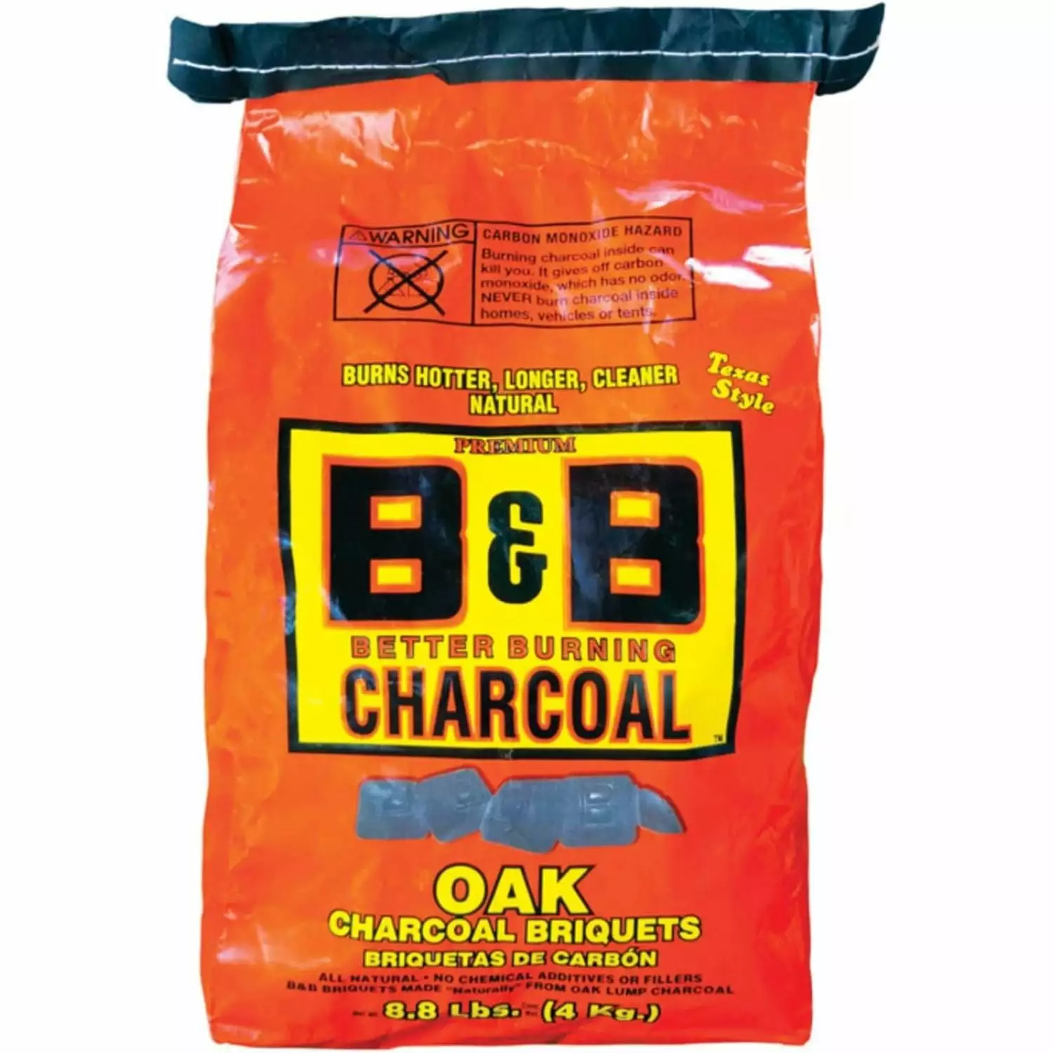B & B Charcoal 00073 Organic Oak Charcoal Briquettes 8.8 Lbs SCS