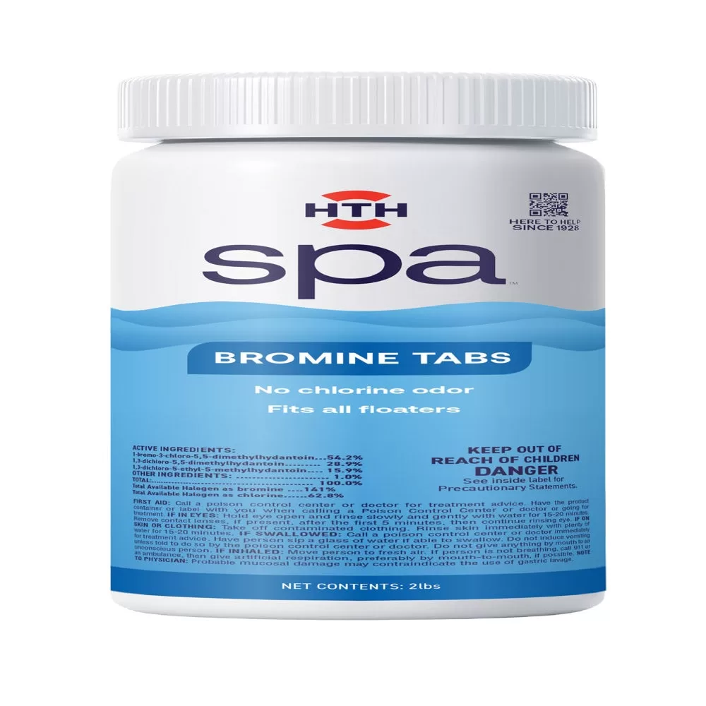 HTH 86108 Tablet Brominating Chemicals 2 Lb Spa and Hot Tub Maintenance