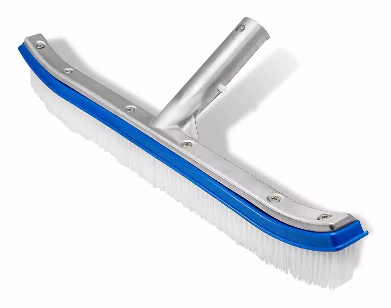 Swimming Pool Wall & Tile Brush 18 Heavy Duty Vinyl Polished Aluminum Back Cleaning Brush Head Designed Cleans Walls Tiles...
