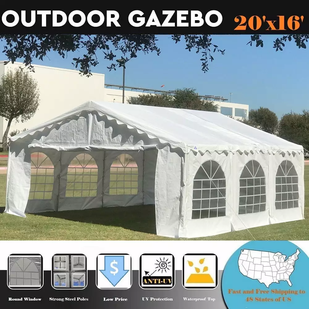 20x16 Budget PVC Party Tent Wedding Canopy Shelter DELTA Canopies Outdoor Events Delta Canopy
