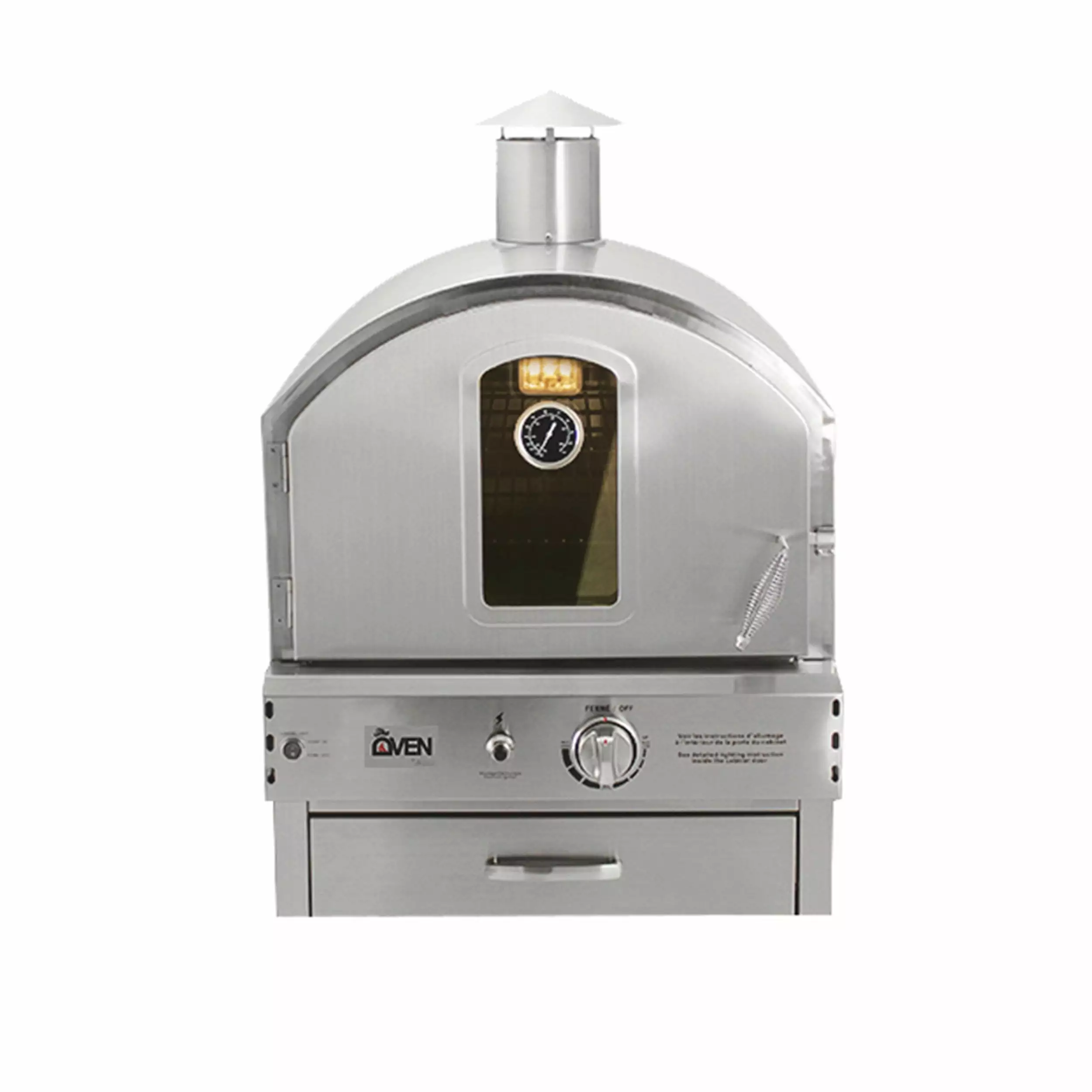 Summerset Grills Outdoor Pizza Oven Built-/Countertop Natural Gas SS-OVBI-NG Professional Use