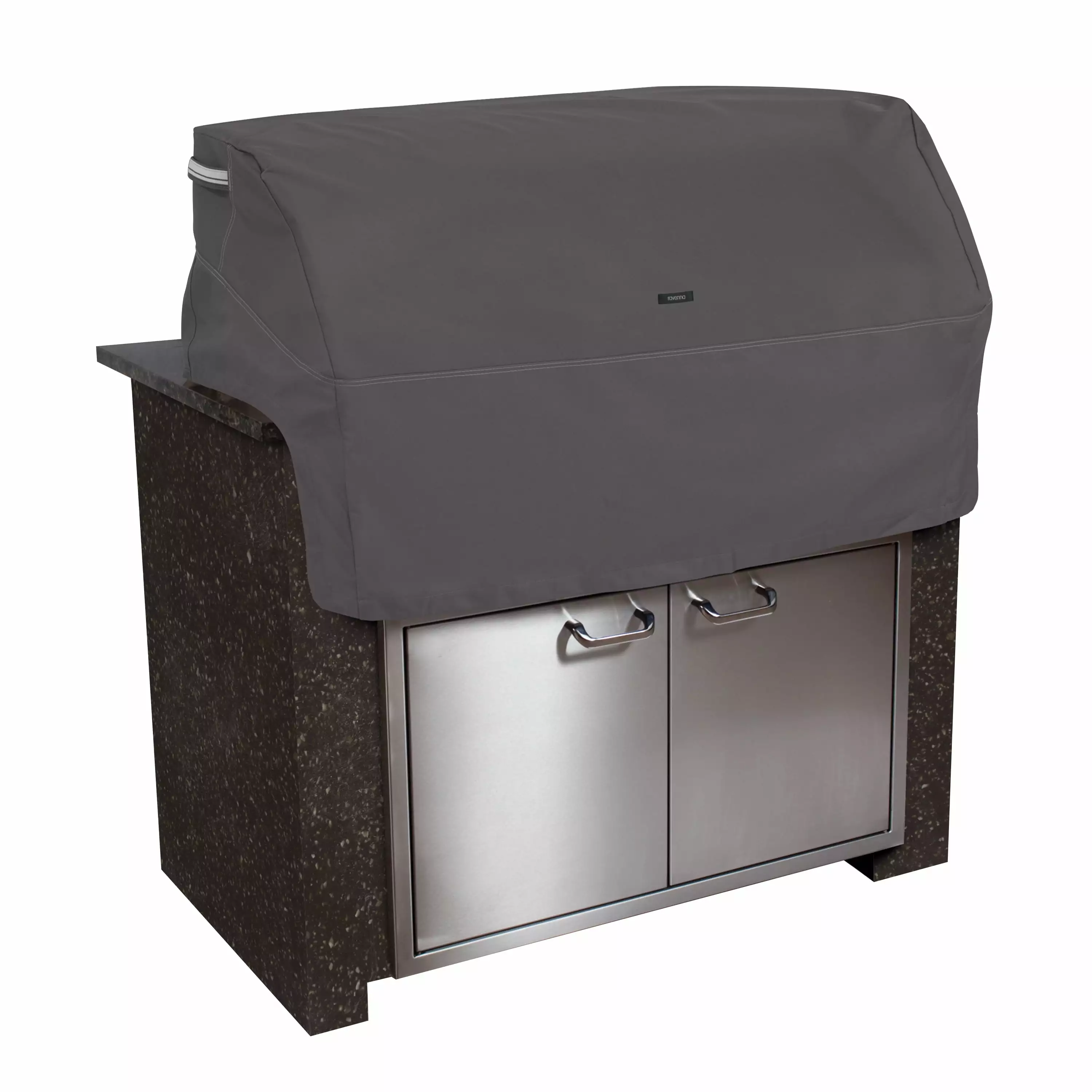 Timeless Accessories Ravenna 37 Inch Water-Resistant Built- BBQ Grill Top Cover Taupe Classic Accessories
