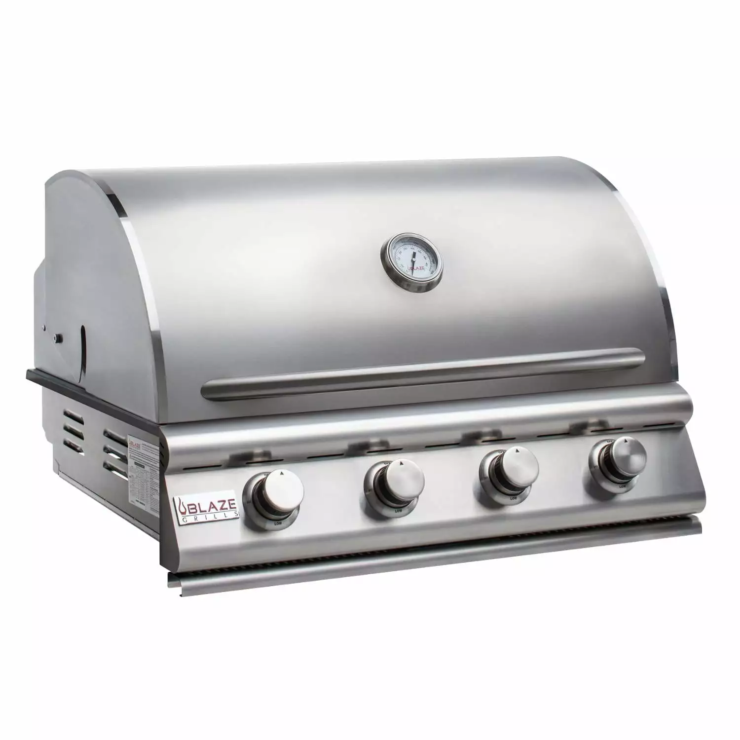 Stainless Steel Outdoor Kitchen 4 Burner Natural Gas Grill Head BBQ Island Luxury Four Flame Burner
