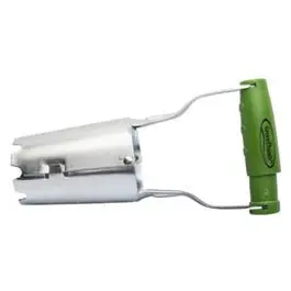 Garden Bulb Planter Carbon Steel Blade and Ergonomic Handle Green Thumb