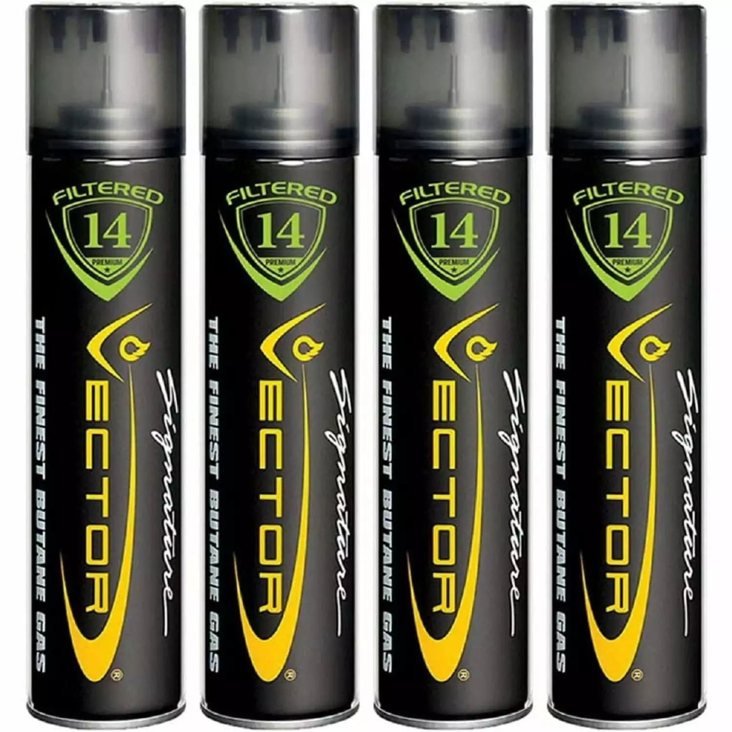 Bilot Vector 14x Filtered Luxury Perfectd Butane Gas Refill 4 Cans 320mL