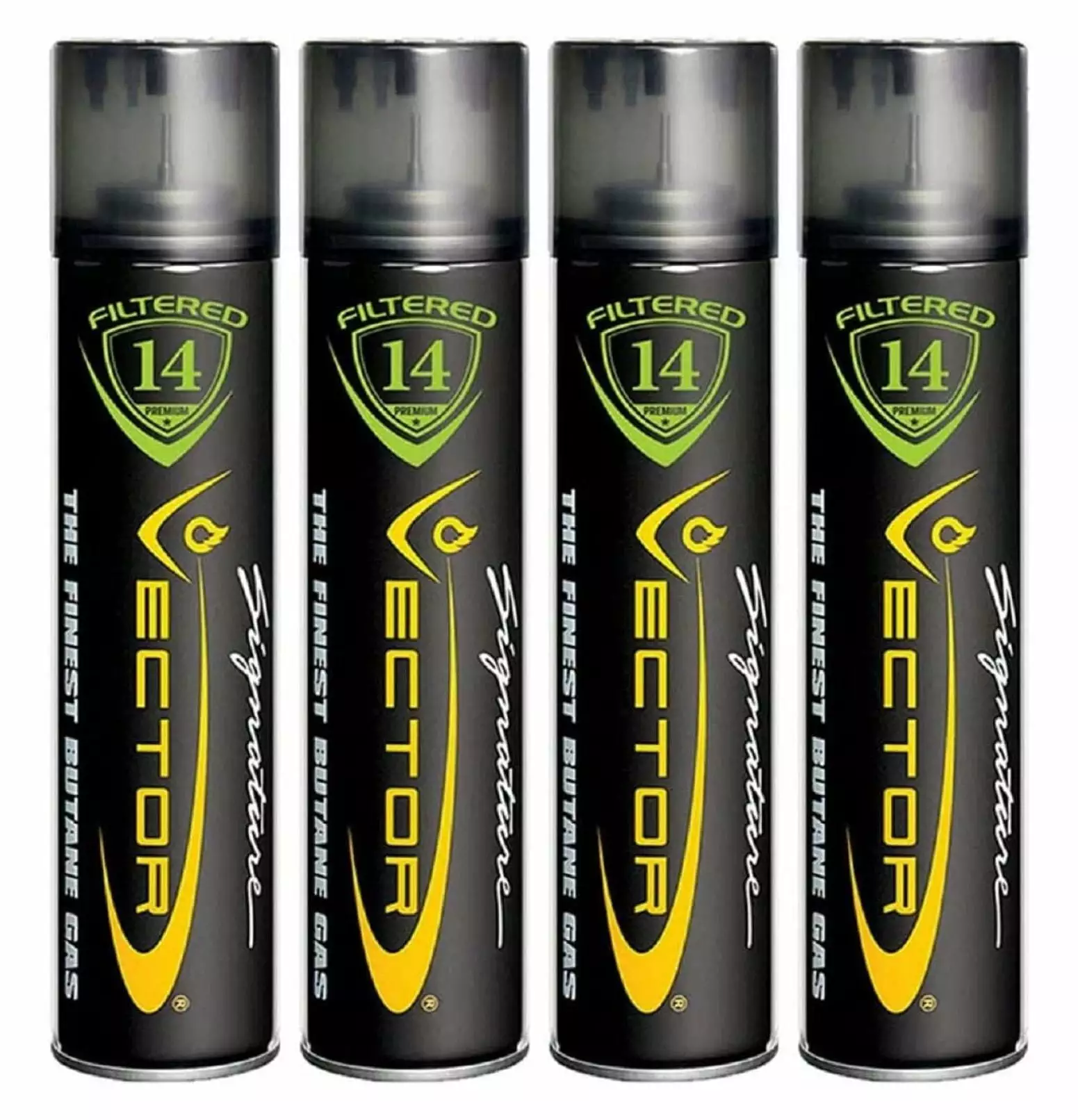 Drevy Vector 14x Filtered Luxury Butane Gas Refill 320mL 4 Cans