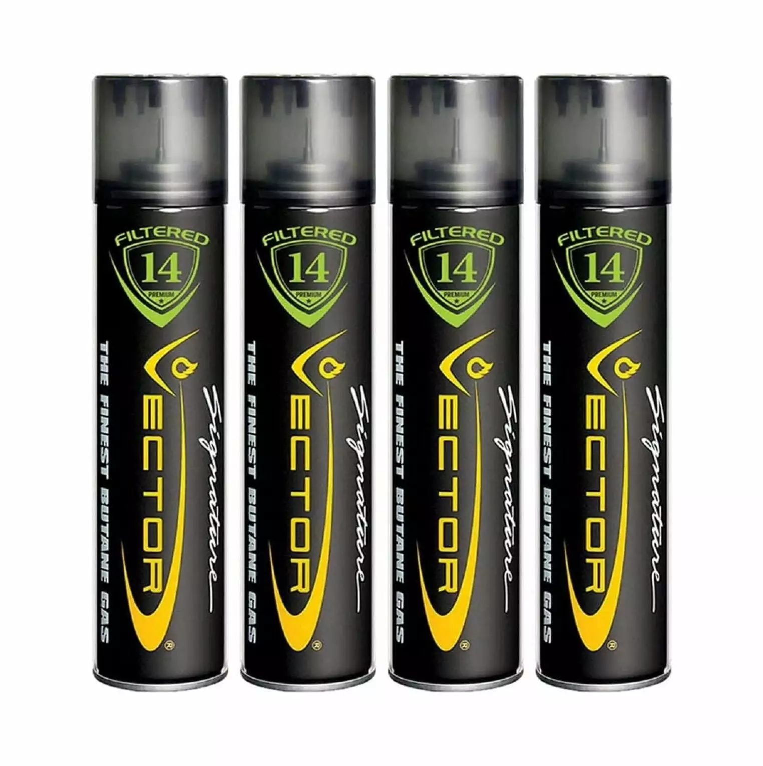 NeosKon Vector 14x Filtered Butane Gas Refill 320mL 4 Cans Torches