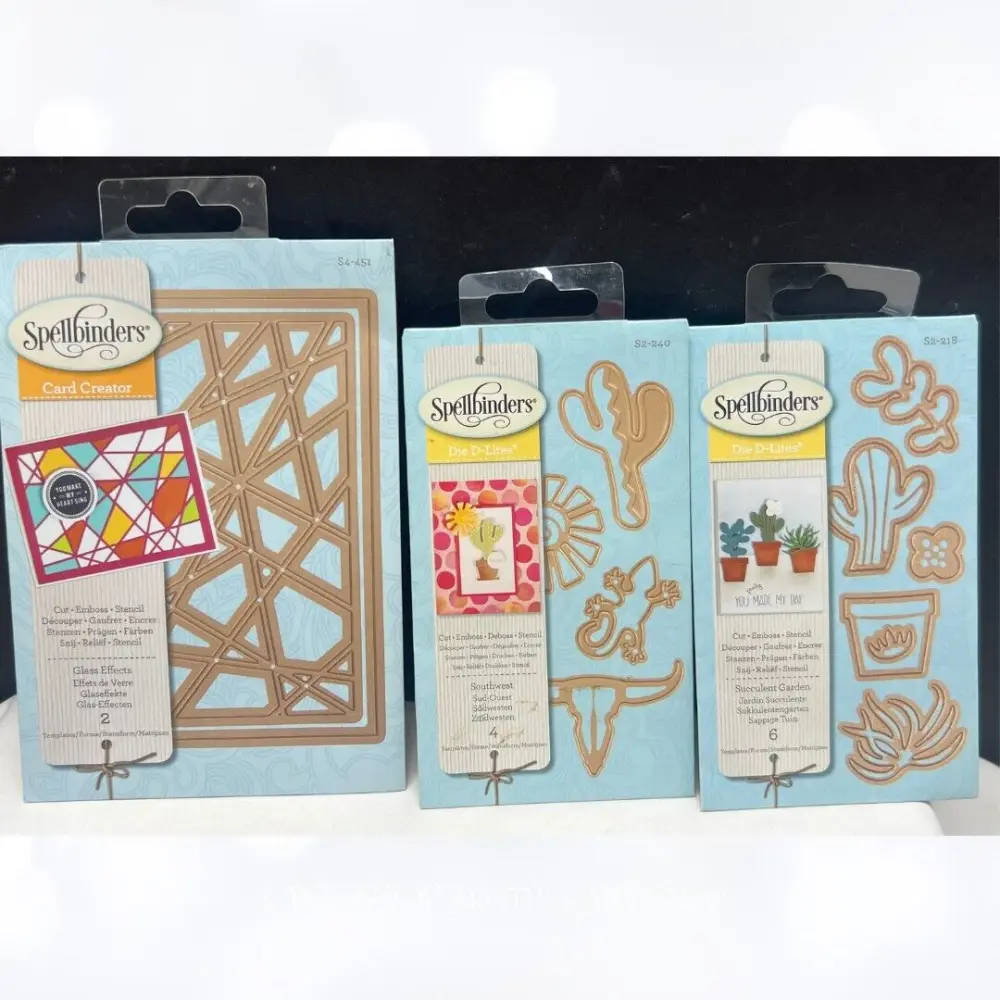 Premium Quality Spellbinders SUCCULENT GARDEN Cactus Southwest Dies