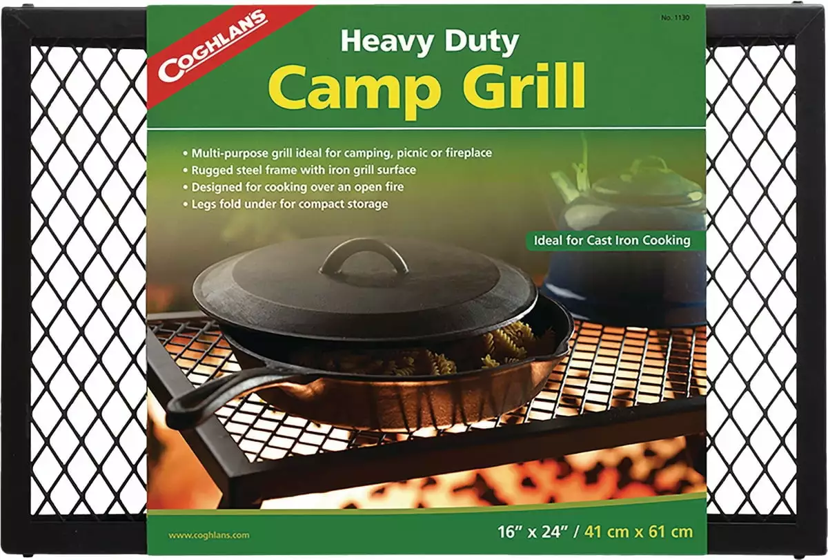 Coghlans Heavy-Duty Camp Grill Outdoor Cooking and Backyard BBQ Coghlan's