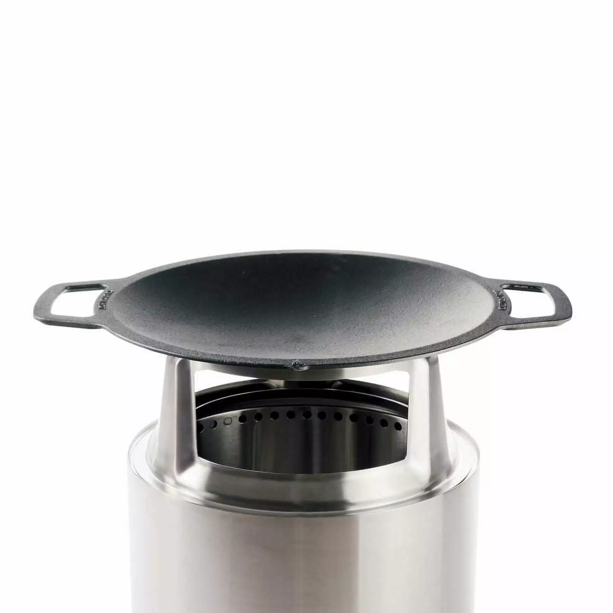 Solo Stove Ranger Wok + Hub Cast Iron Cookware Stainless Steel Hub