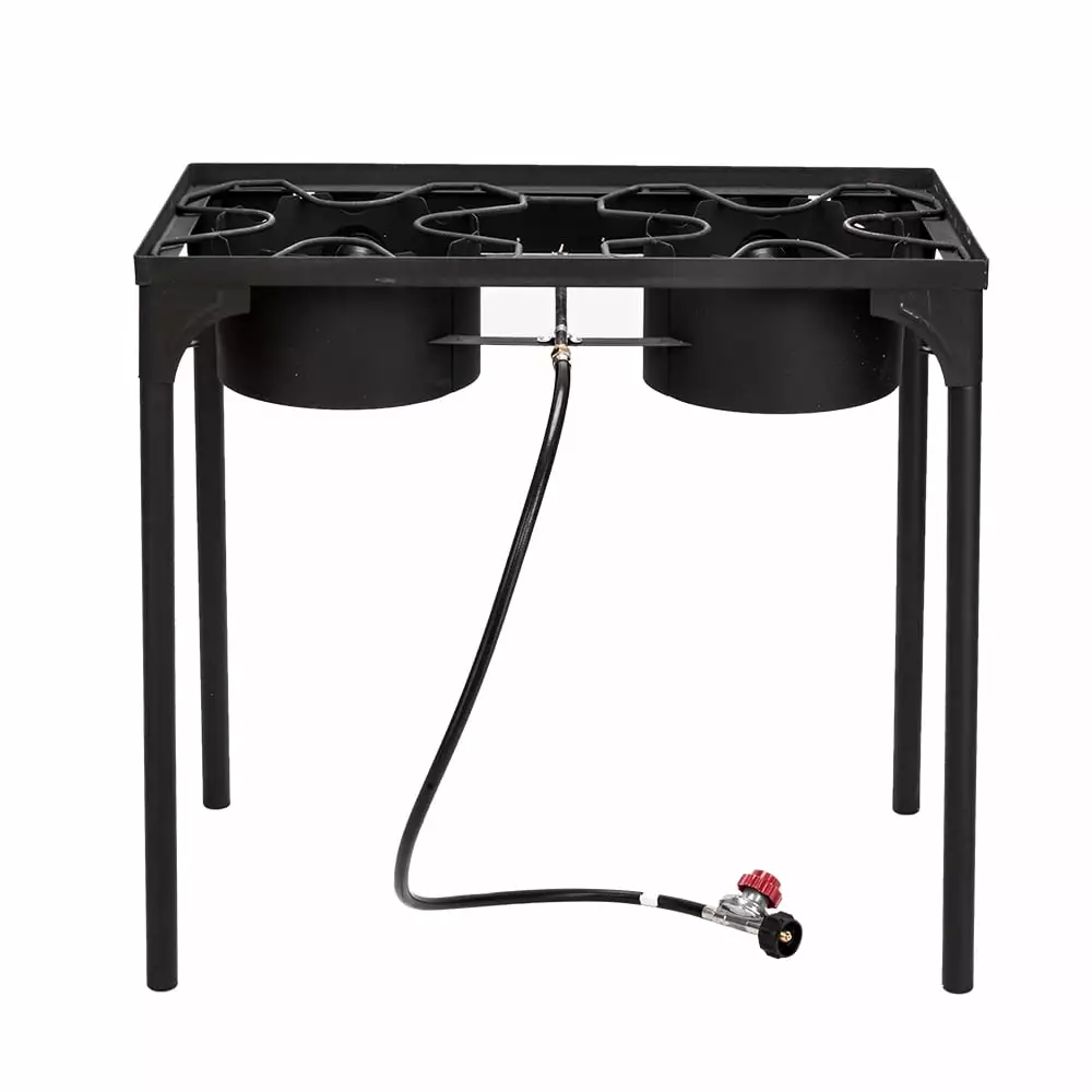 Outdoor Camp Stove High Pressure Propane Gas Cooker Cast Iron Patio Cooking Burner Zokop