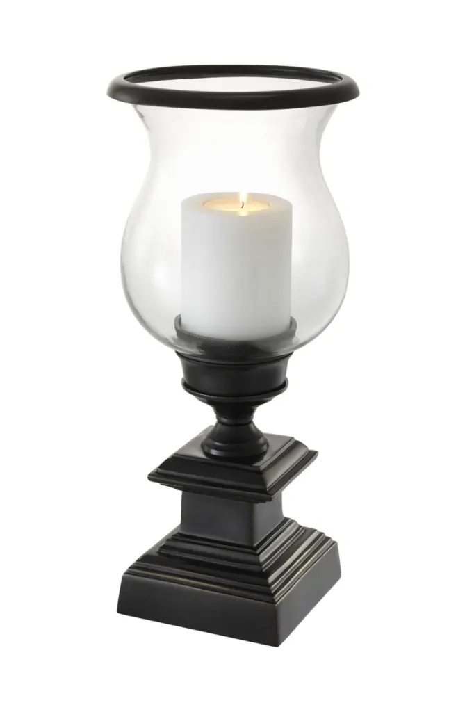 Eichholtz Datcha Bronze Hurricane Decorative Table Centerpiece