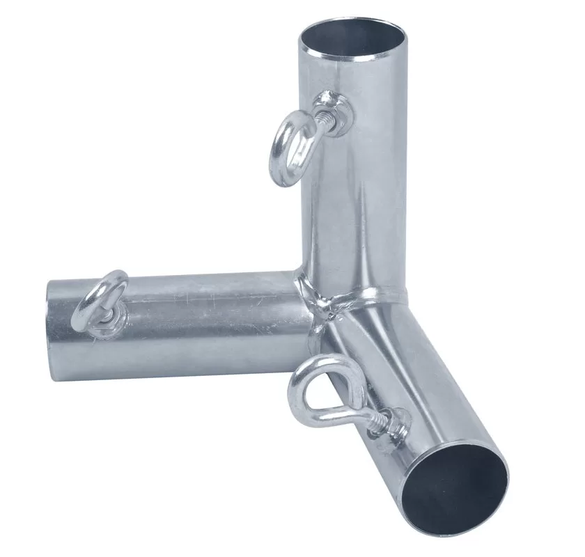 AHC 7402027 P3J Peak Corner Canopy Fitting 1-1/2 Inch Silver Canopy Accessory