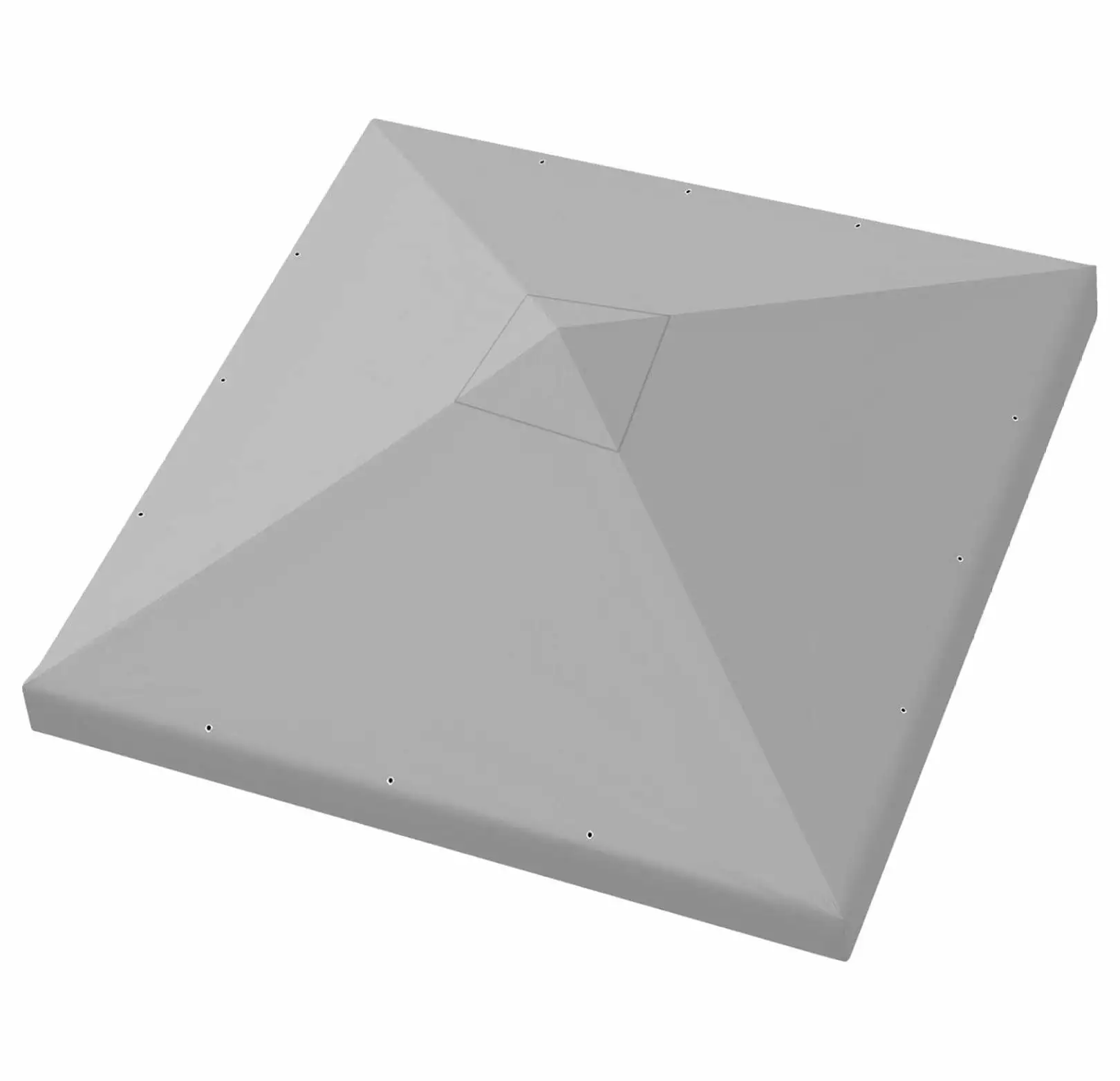 KioJJp 119x119 Gazebo Replacement Canopy Top Single Tier Grey Cover