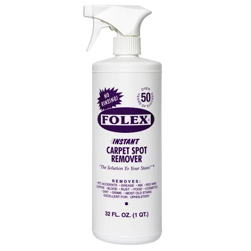Folex Non-Ionic Surfactant Instant Carpet Tough Stain & Spot Remover 32 oz (Pack 12)