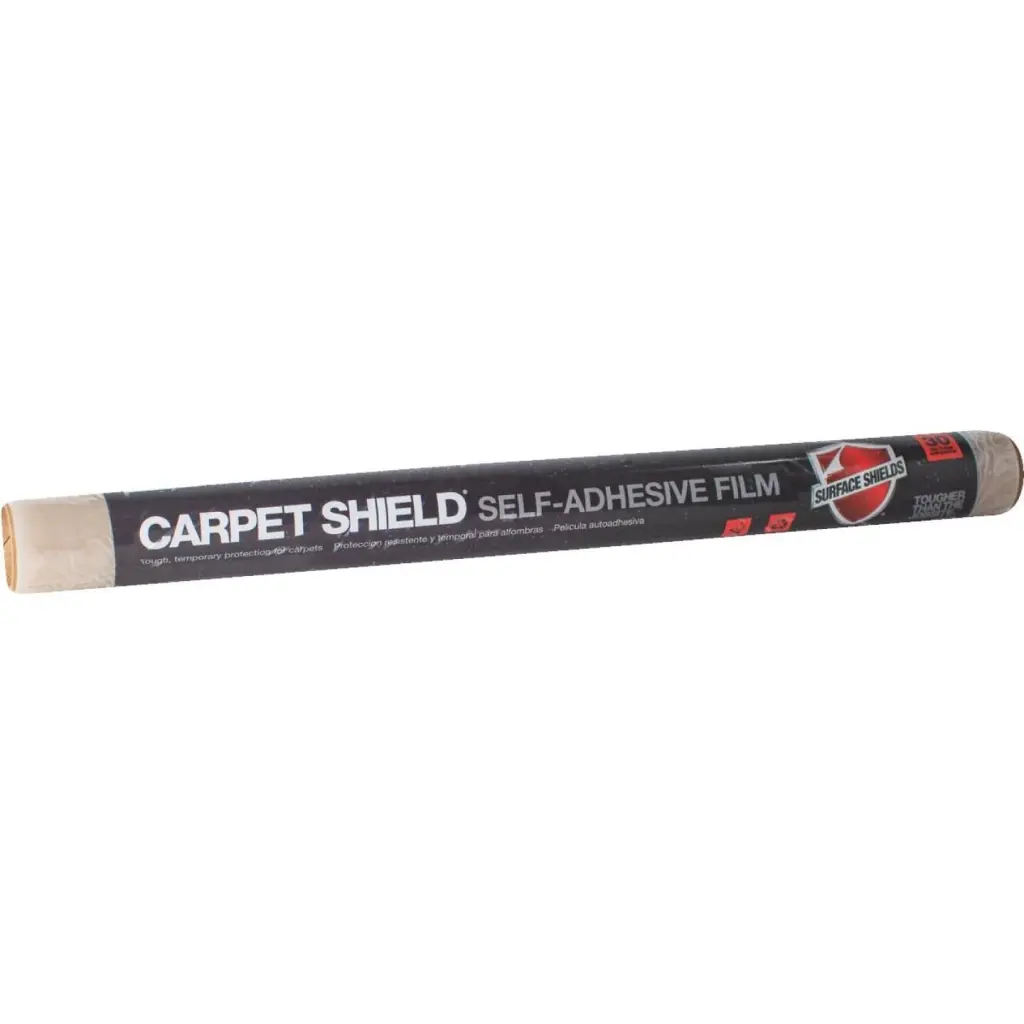 Surface Shields Carpet Shield 24 . x 50 Ft. Self-Adhesive Film Floor Protector Events and Moving
