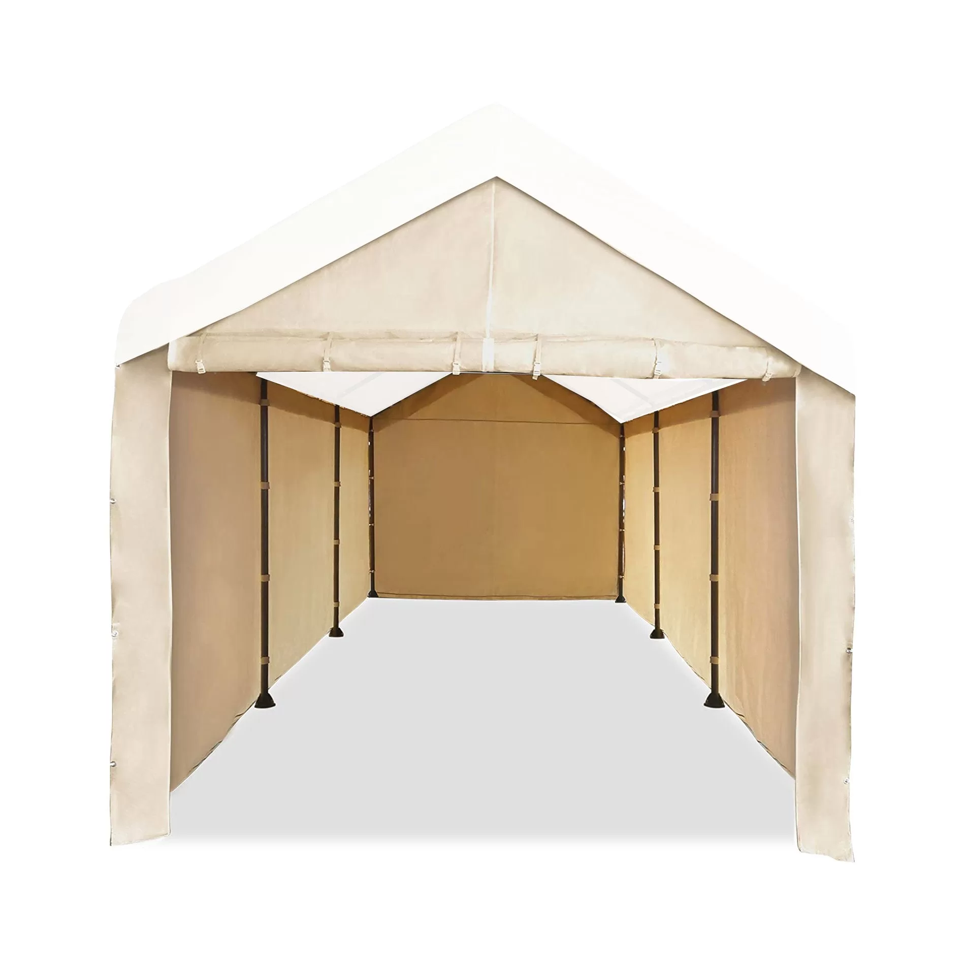 Caravan Canopy Mega Domain Carport 4 Sidewalls Tan Sidewalls Only