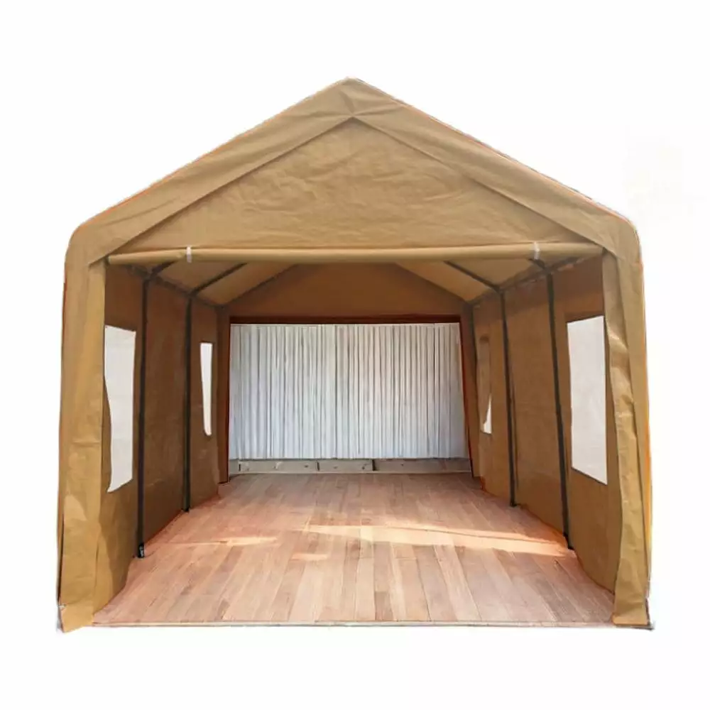 COSVII Outdoor Carport 10x20ft Heavy Duty Canopy Storage Shed Portable Garage