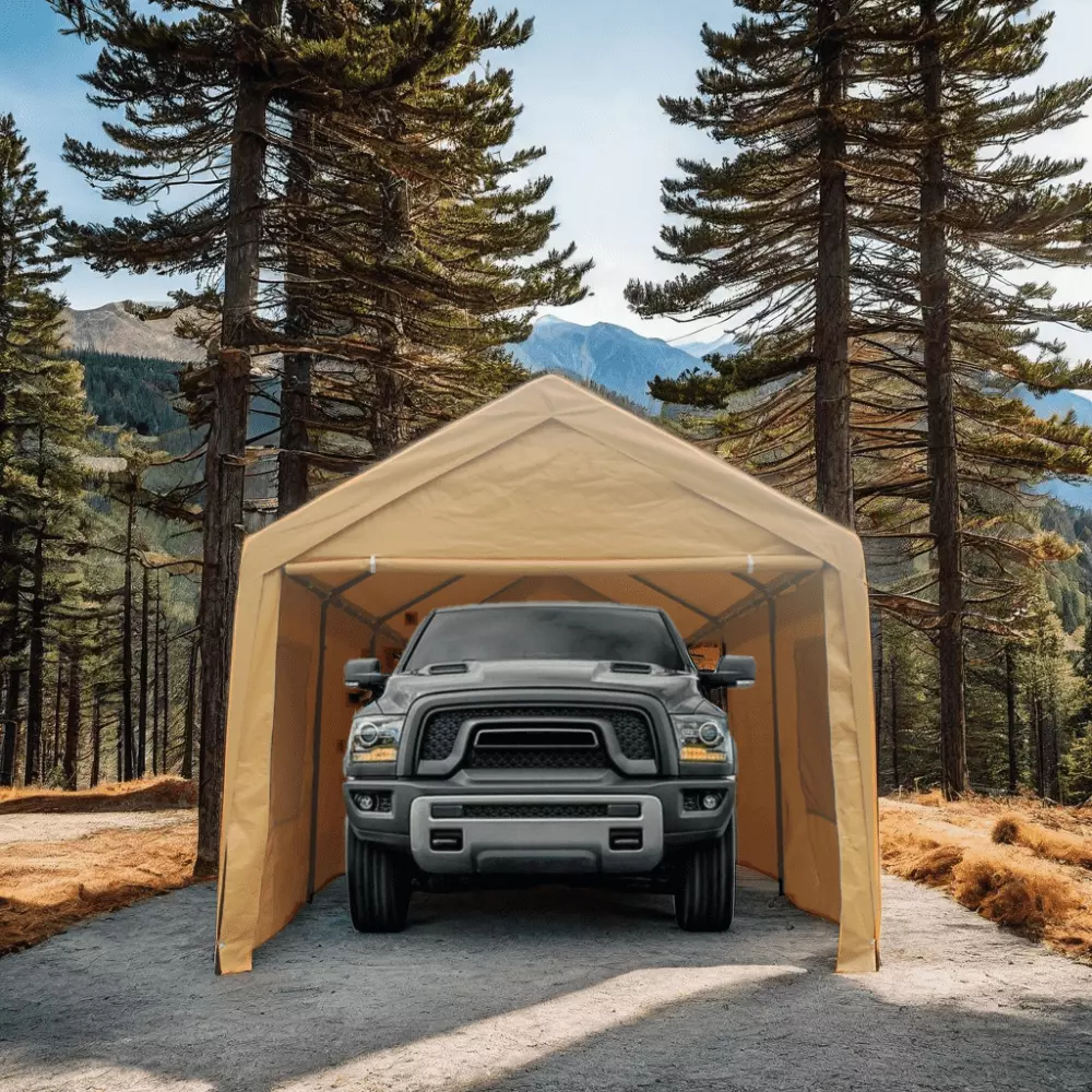 12x20ft Heavy Duty Outdoor Car Canopy Carport Portable Garage Vehicle Protection HEITIGH